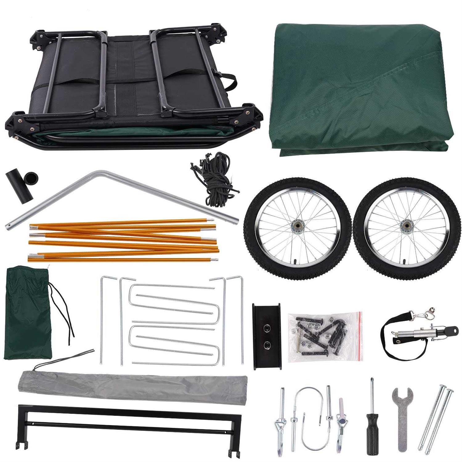jagahaha The Ultimate Folding E-Bike Trailer Tent for Off-The-Ground Camping - Sports Supplies Online Store