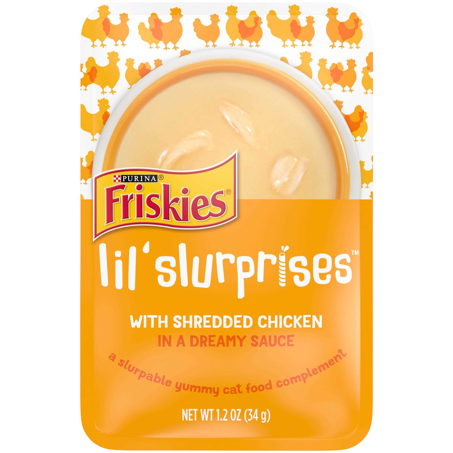 Friskies Lil Slurprises Shredded Chicken in Sauce Wet Cat Food Complement - Pet Supplies online store