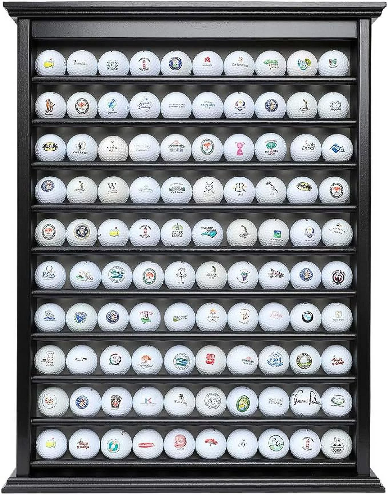 100 Golf Ball Display Case~Handcrafted Solid Wood ~Three Color Options