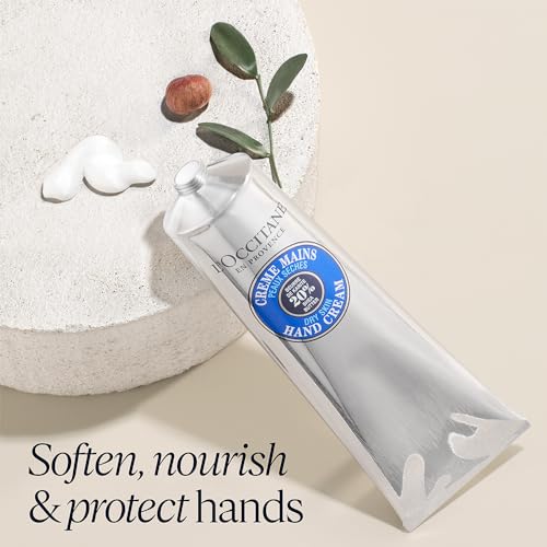 L'OCCITANE 20% Organic Shea Butter Hand Cream, Nourishes & Protects Dry Hands, Fast-Absorbing, Non-Greasy, Leaves Skin Moisturized & Soft, Vegan