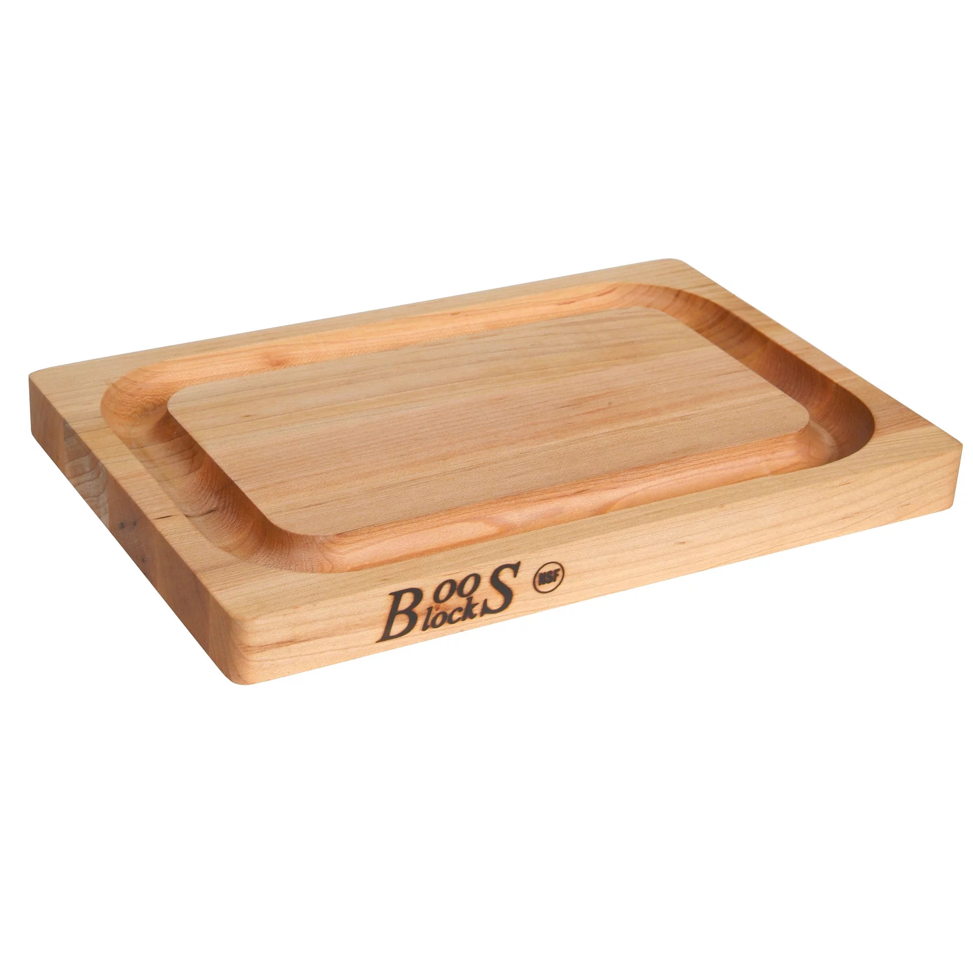 John Boos Chop N Slice Maple Wood Edge Grain Cutting Board, 8