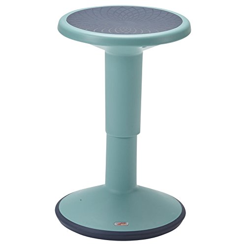 ECR4Kids SitWell Wobble Stool, Adjustable Height, Active Seating, Black