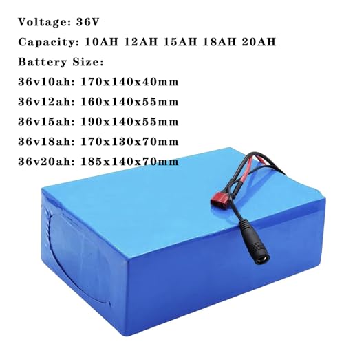 24V E-bike Battery 36V Lithium Battery 48V Waterproof Battery 10Ah 12Ah 15Ah 18Ah 20Ah Ebike Li-ion Battery with Charger for 0-1000W Electric Bike Motor,48v,12Ah