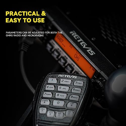 Retevis GMRS Communicate Kit, RT97 GMRS Base Repeater, RA87 GMRS Radios, HA1G GMRS Two Way Radio 2 Pack, GMRS Base Antenna, MR300 Fiberglass GMRS Antenna, Long Range Relay Communication Set