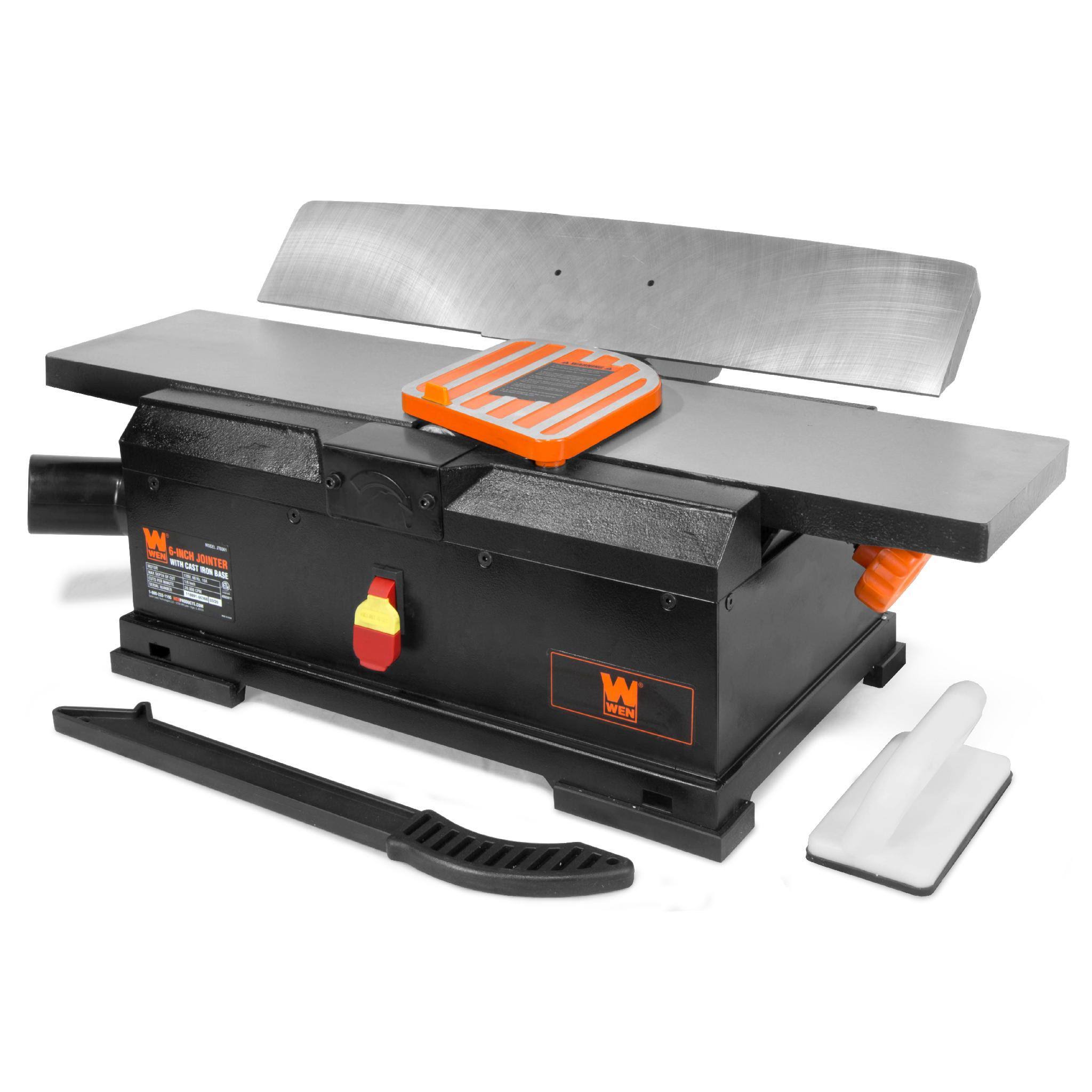 Wen 10 Amp 6 in. Corded Benchtop Jointer with Cast Iron Table and Fence