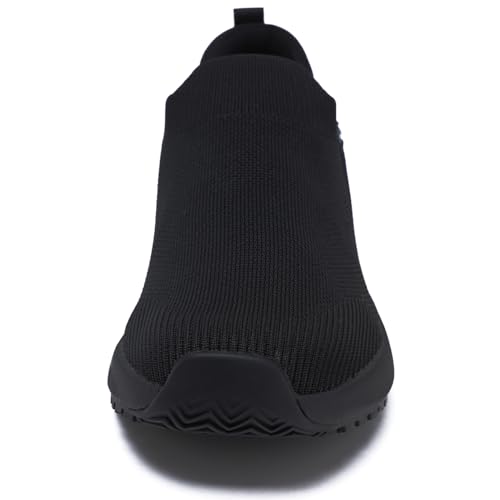 Non Slip Work Shoes for Men Food Service Slip On Chef Kitchen Shoes Waterproof Work Shoes Restaurant Slip Resistant Hospital Walking Sneakers Air Cushion Breathable Lightweight