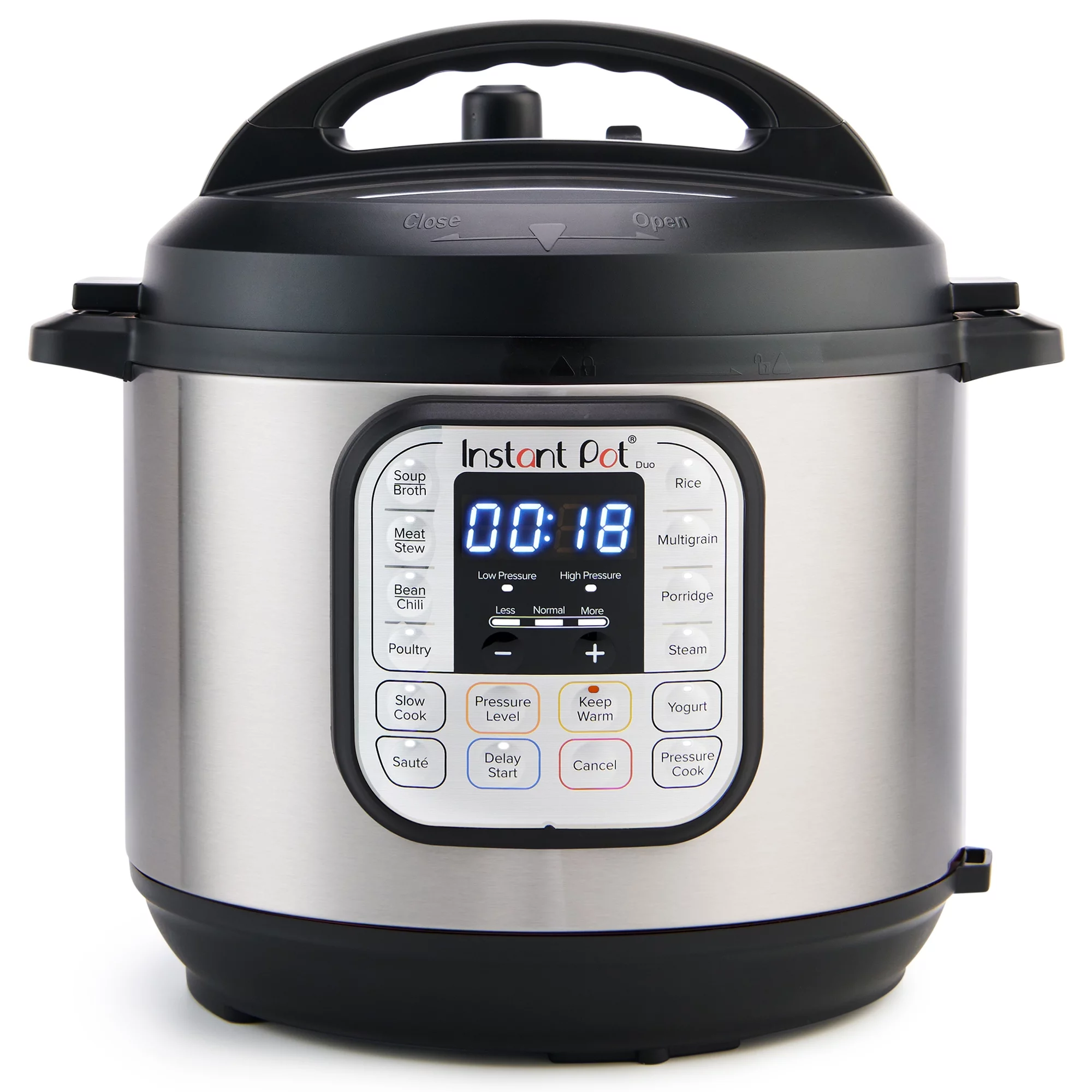 Duo 7-in-1 Electric Pressure Cooker, Slow Cooker, Rice Cooker, Steamer, Sauté, Yogurt Maker, Warmer & Sterilizer, Includes Free App with over 1900 Recipes, Stainless Steel, 8 Quart