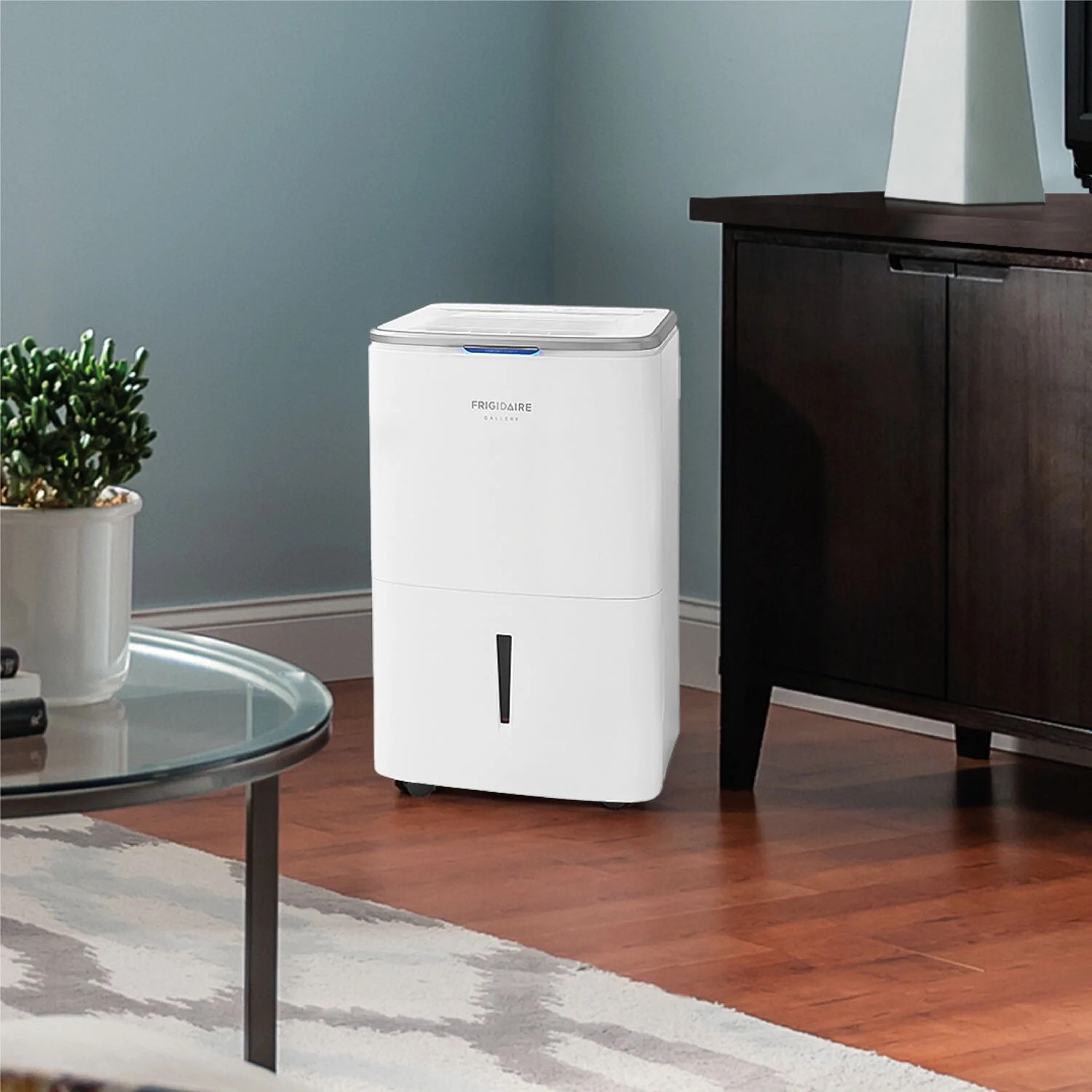 Frigidaire 50-Pint  1200 Sq ft Smart Portable Dehumidifier with Wi-Fi in White