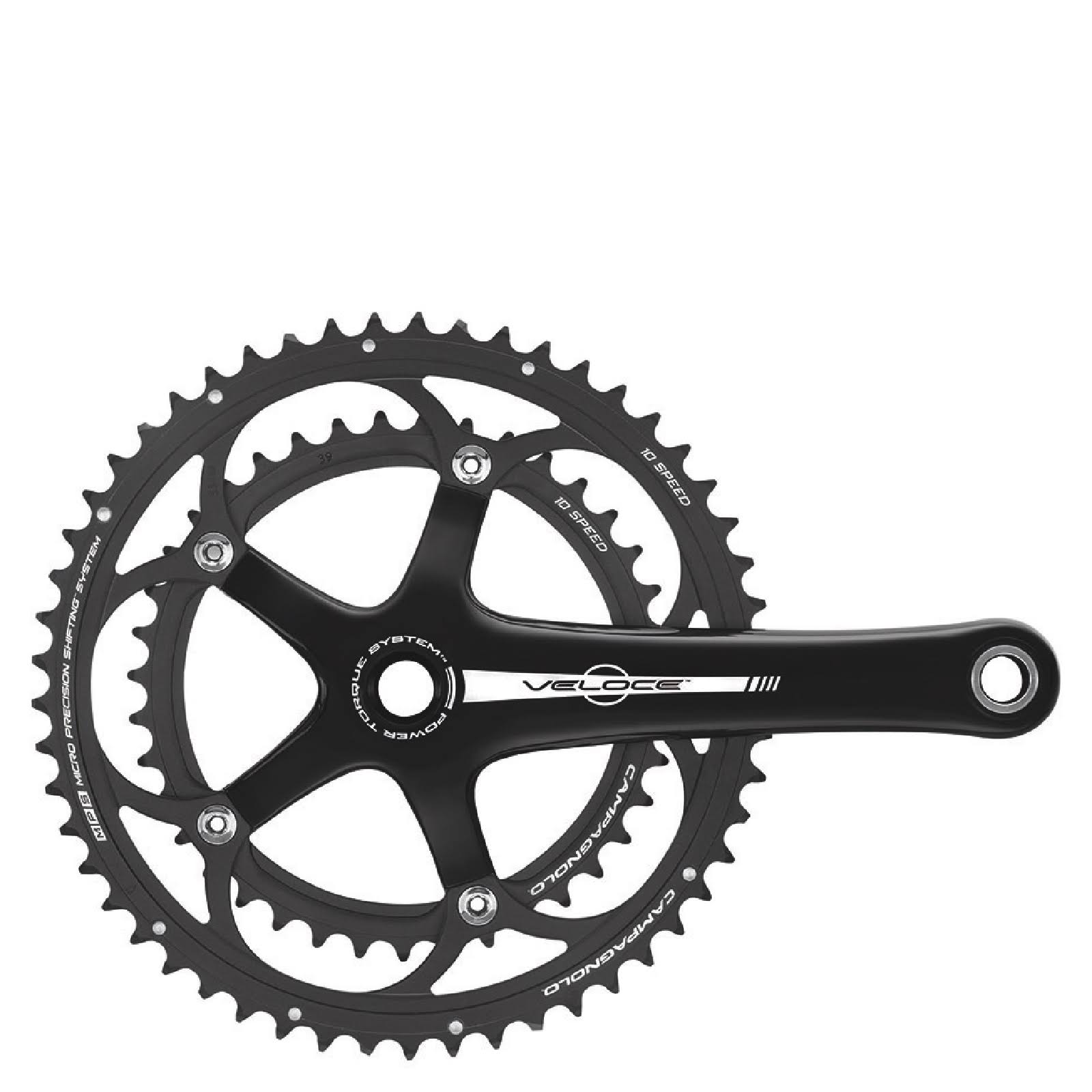 Campagnolo Veloce Crank 172.5mm - 53-39 - Black