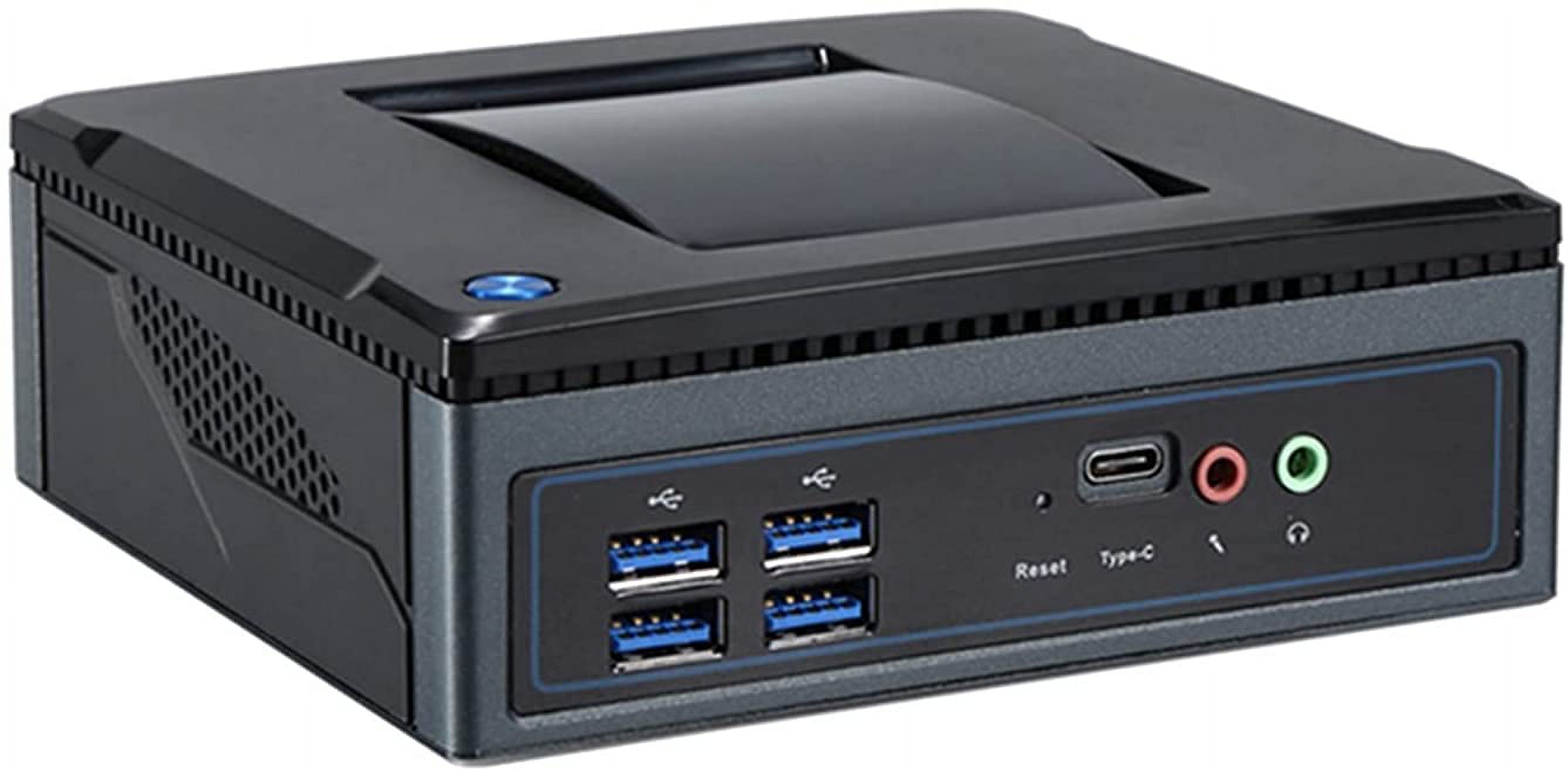 PARTAKER K5 Mini PC, Micro Computer, Desktop Computer with Intel Core I7 5500U/5600U, 4G DDR3 128G SSD, Support Triple Display(2X HDMI+VGA)/Dual Gigabit Ethernet/Dual-Band WiFi, Windows 10 Pro