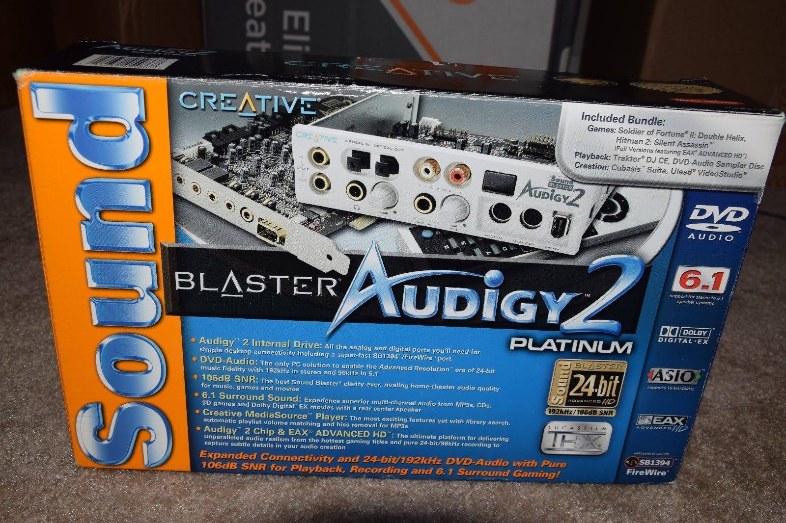 Creative Sound Blaster Audigy2 ZS Platinum Sound Card SB0010