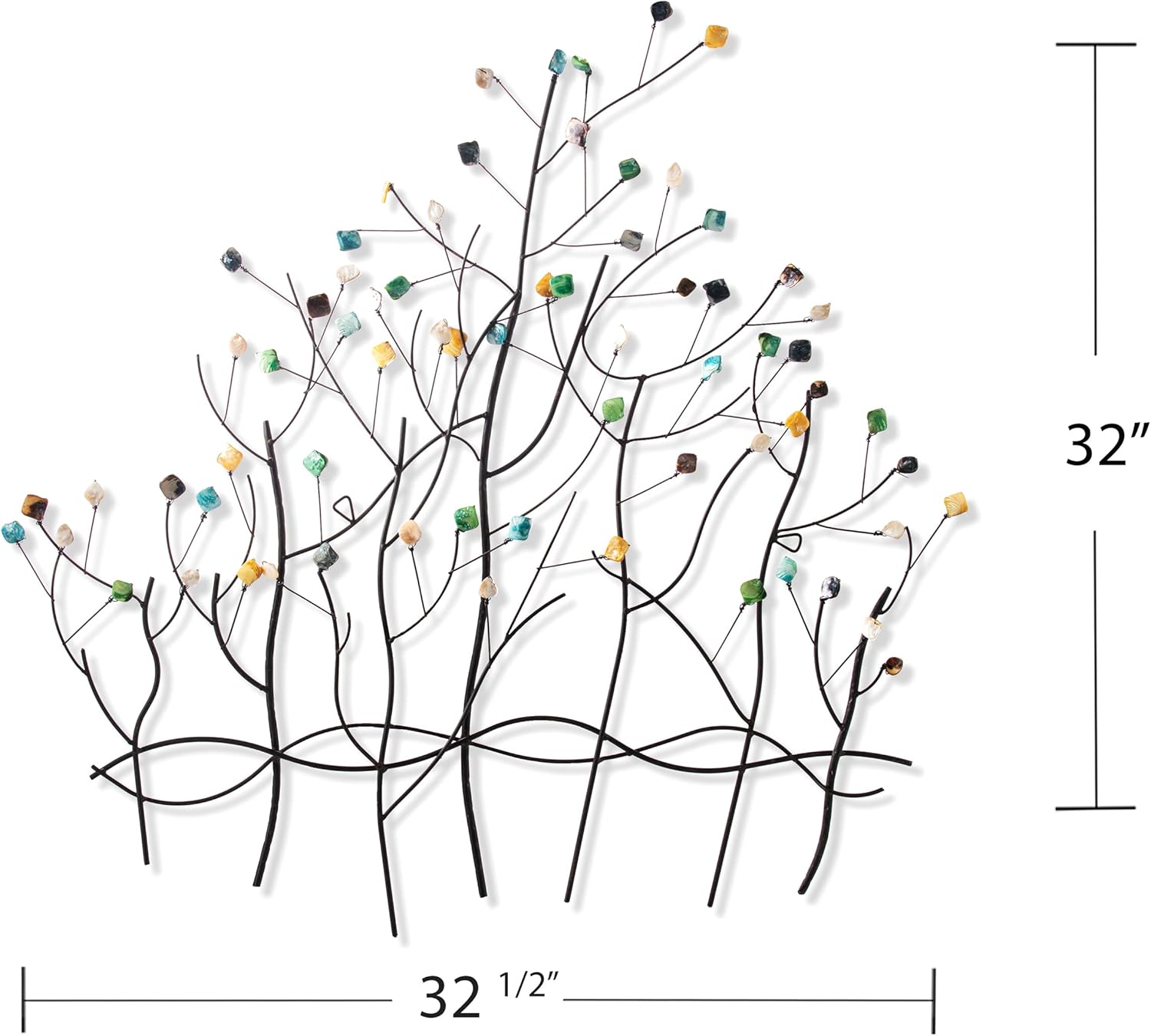 Home Decorators Collection Gemstone Forest Wall Sculpture, 32.5