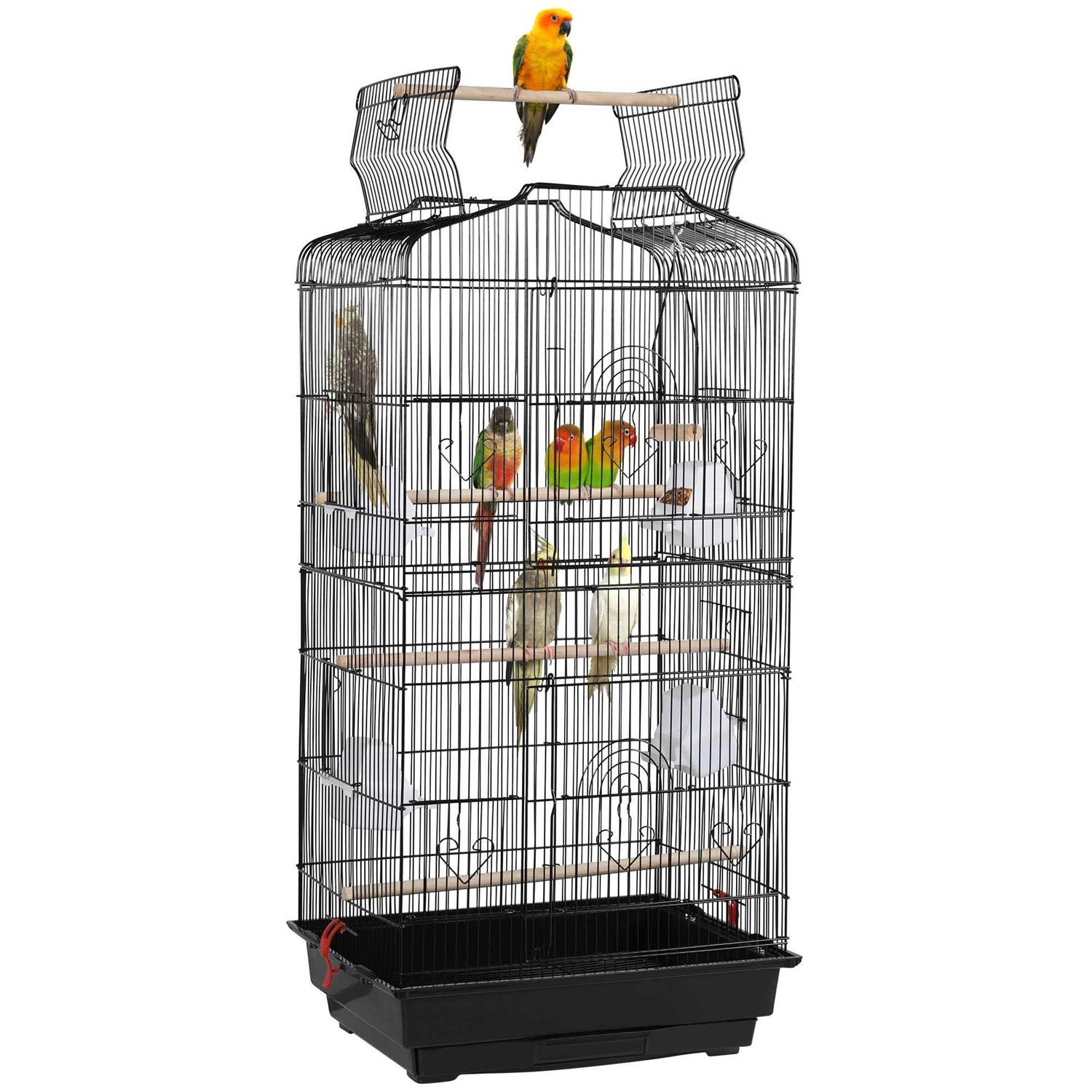 Topeakmart Open Top Metal Bird Cage - Pet Supplies online store