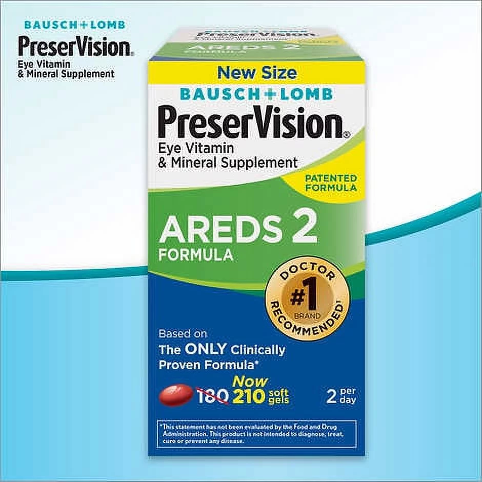 PreserVision AREDS 2 Formula, 210 Soft Gels