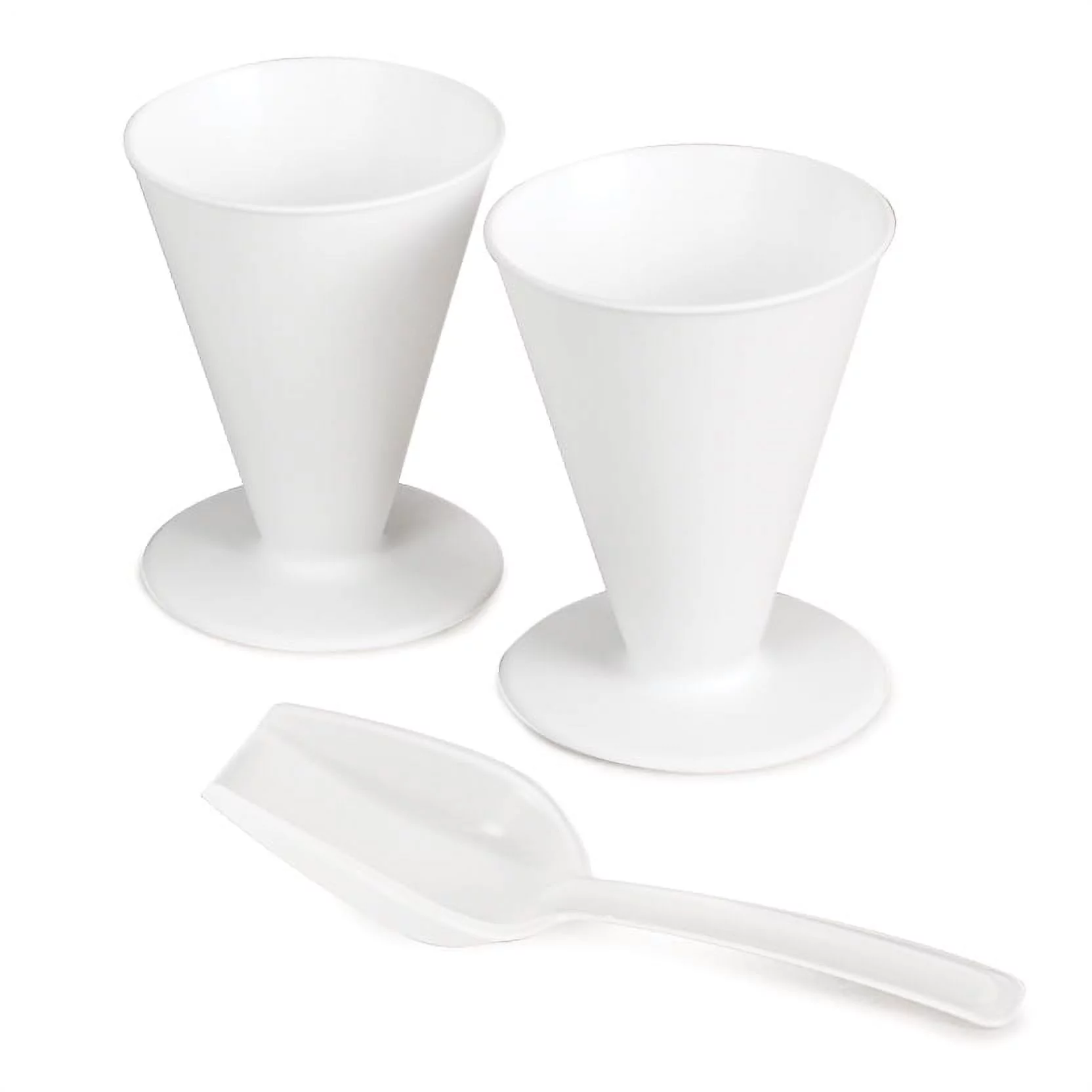 Nostalgia Snow Cone Maker Tabletop Shaved Ice Machine with 2 Reusable Cones & Ice Scoop, Red