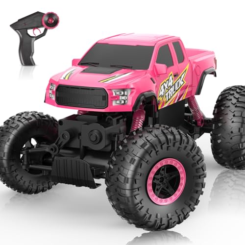 DOUBLE E Ford Raptor F150 RC Car 4WD Monster Trucks for Boys,11 Inches Off Road Crawler Vehicle RC Truck Toy Gift for Boys Girls 6 7 8-12 Years-Blue