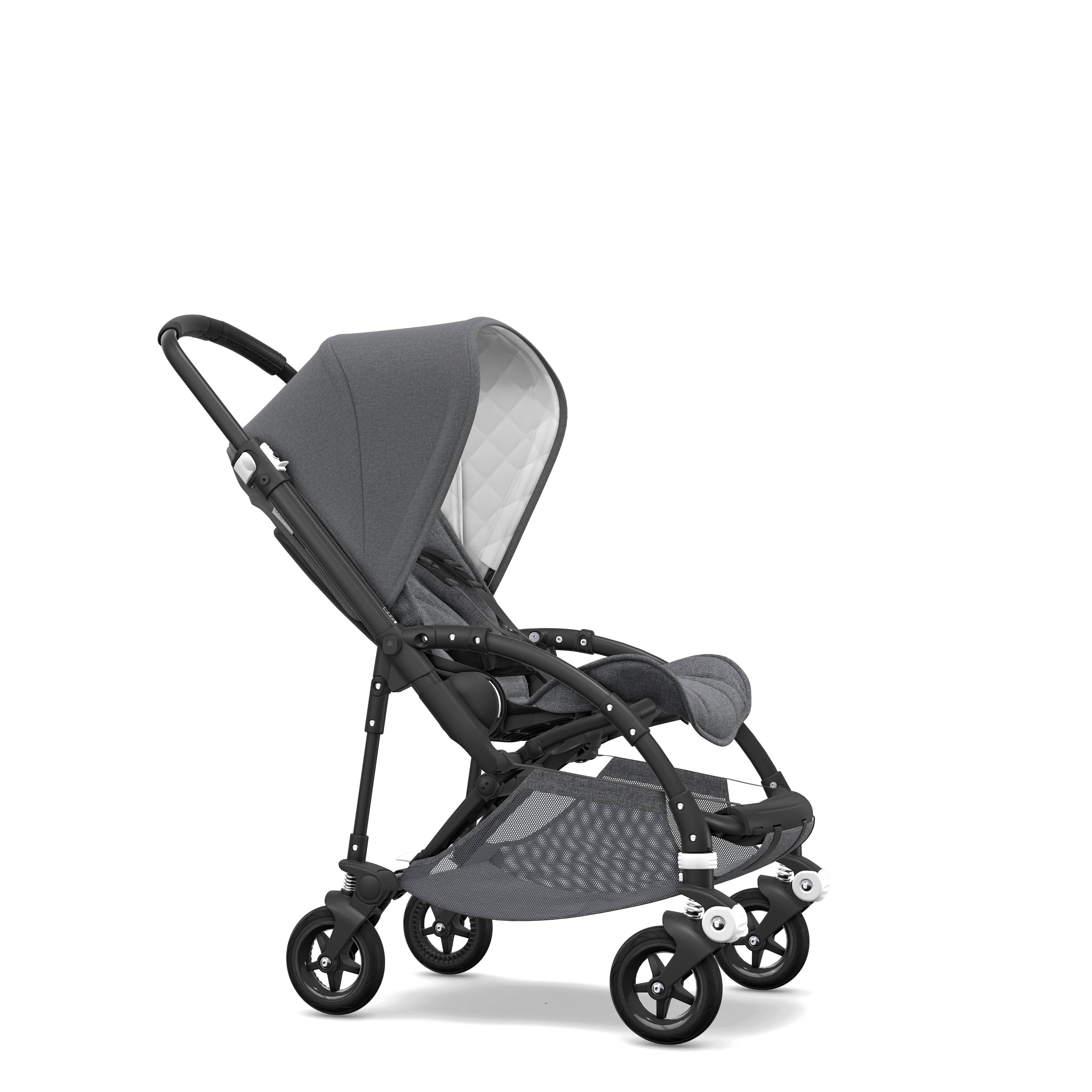 Bugaboo Bee5 Classic Complete Stroller - Black/Grey Melange