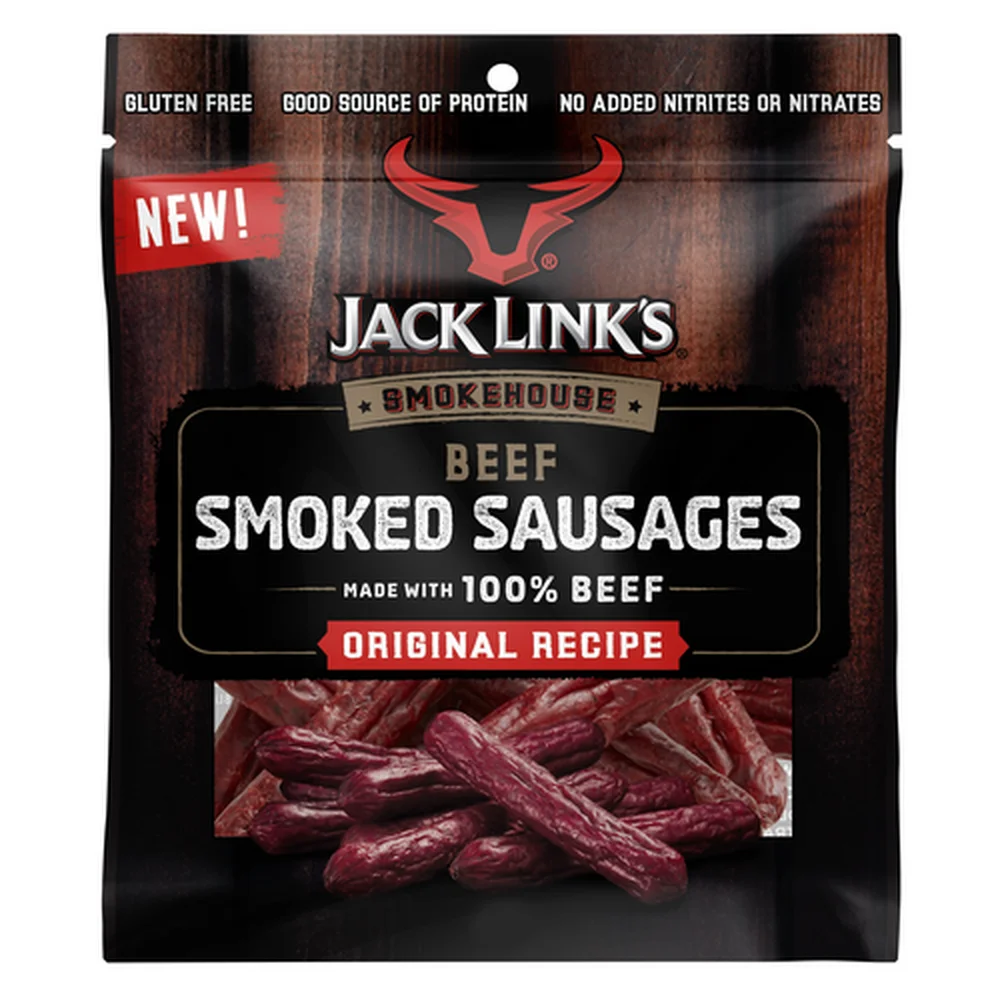 Jack Links Bagged Beef Smoked Sausages (Pack of 32)