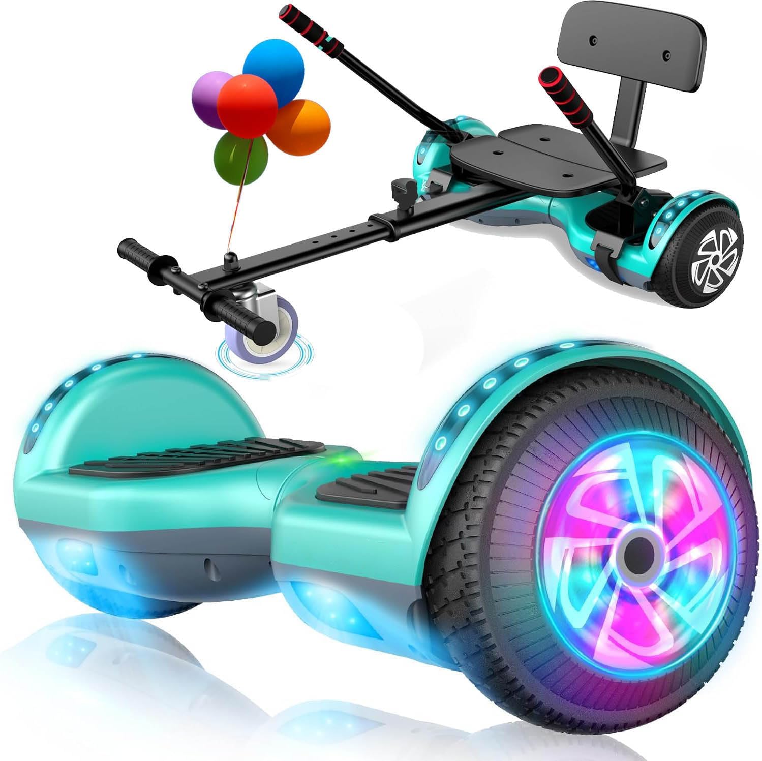 LIEAGLE Hoverboard Go Kart Combo, 6.5
