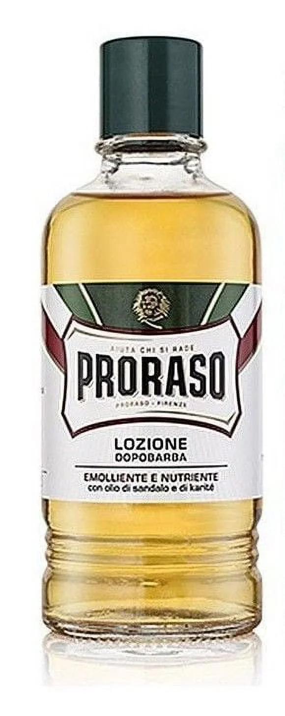 Proraso After Shave Lotion, Sandalwood and Shea Butter, Barber Size 400ml Italy