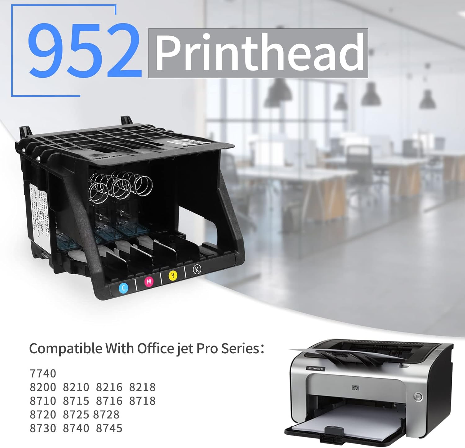 952 Printhead Replacement for hp 952 Compatible with hp Office Jet 8700 8710 8715 8720 8725 8730 8740 7740 8200,Printer Replacement Part, Replaceable Print Head