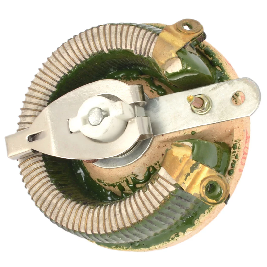 Unique Bargains 10 Ohm 100W Watt Ceramic Disk Wirewound Variable Resistor Rheostat