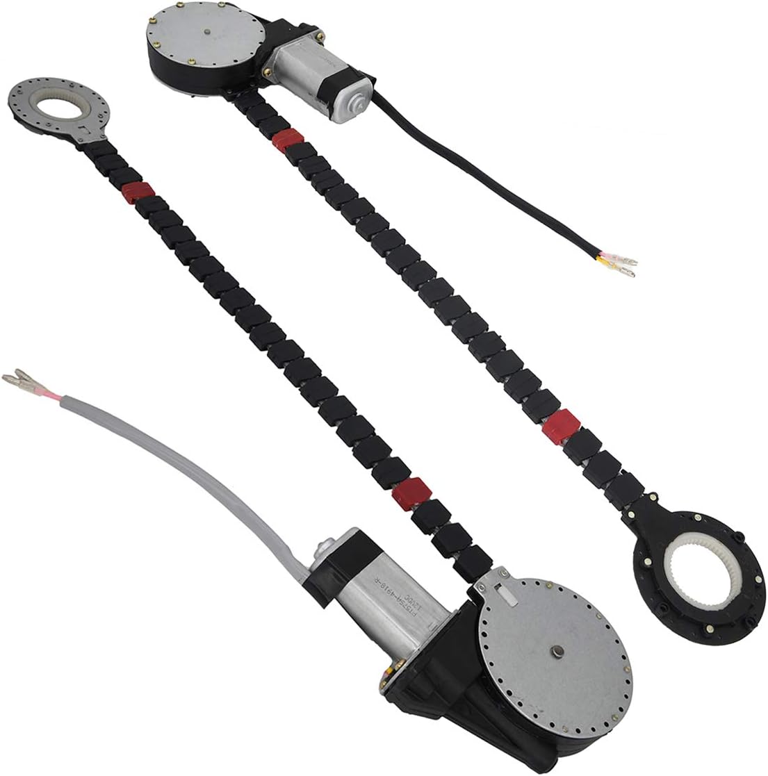 Universal Electric Power Window Lift Roll Up Regulator Conversion Kit 2 Electric Windows Motors 2 Switches 3 Harness for 2 Door Pickup SUV Truck Van Car,Electric Window Lift Kit Pack of 2