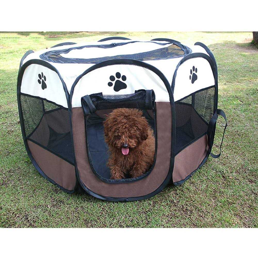 BODISEINT Portable Pet Playpen Dog Playpen Foldable Pet Exercise Pen Tents Dog Kennel House Playground for Puppy Dog Yorkie Cat Bunny Indoor - Pet Supplies online store
