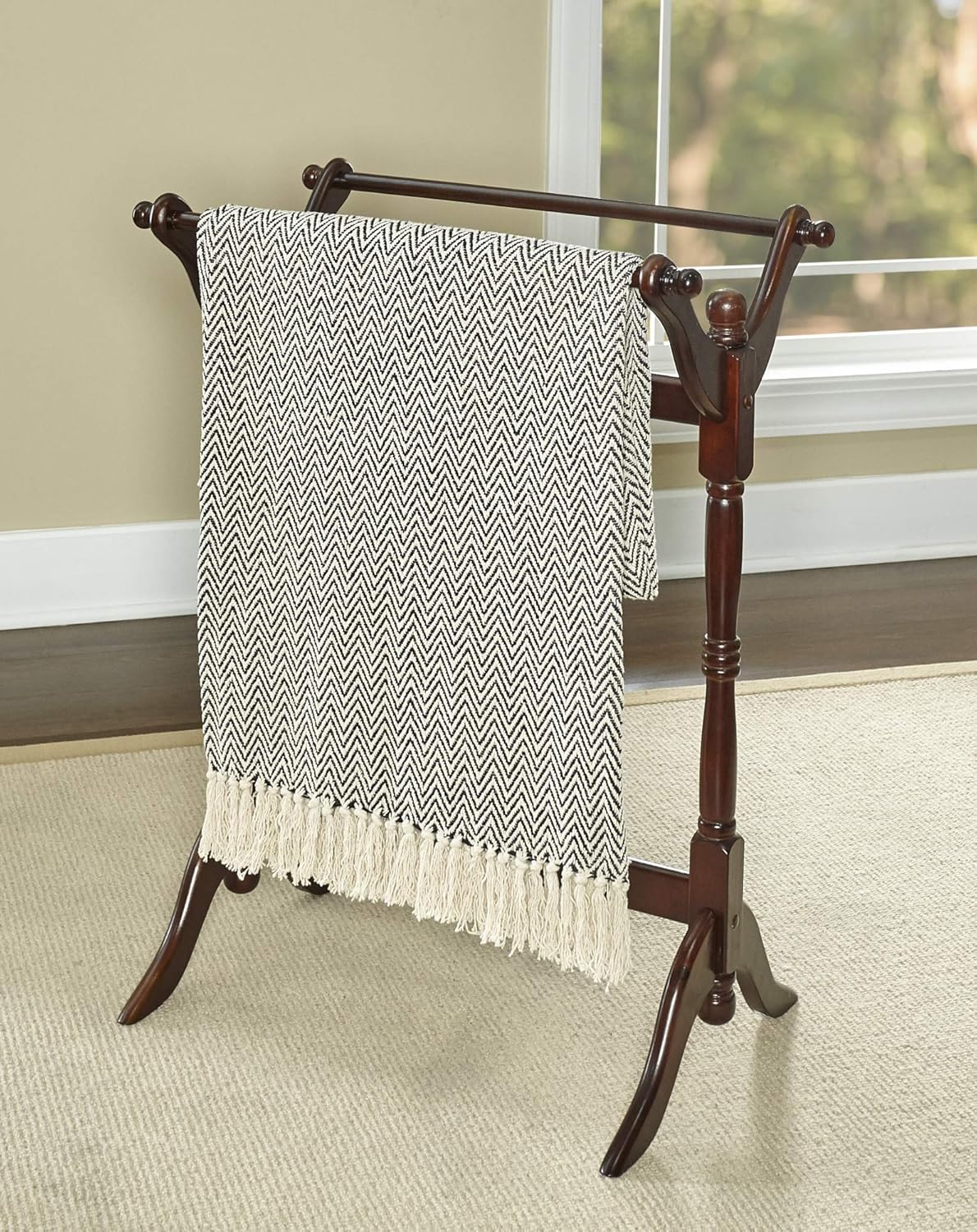 Powell Furniture Boonie Oak Finished Blanket/Quilt Rack by Powell