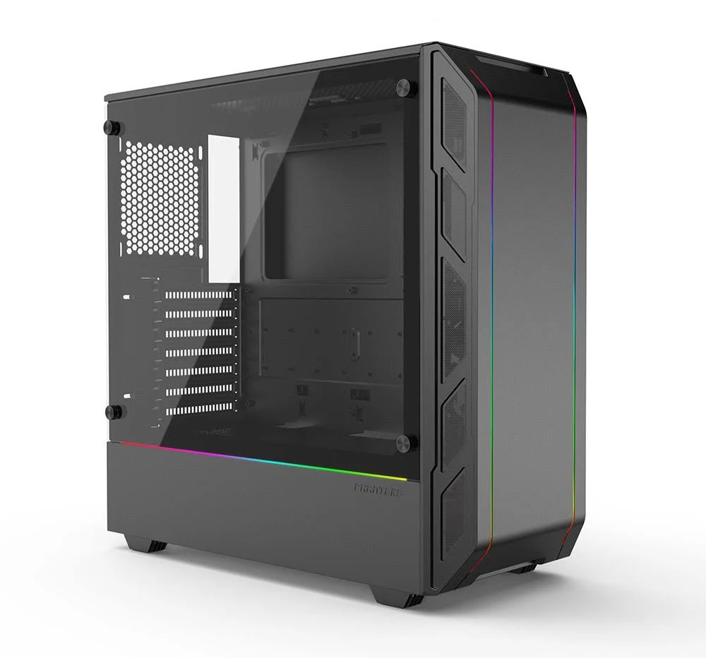 Phanteks Eclipse P350X (ph-ec350ptg_dbk) Compact EATX Mid-Tower Case, Tempered Glass, Digital RGB, Black