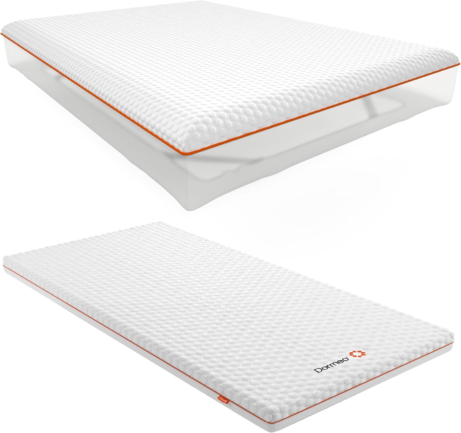 Dormeo Queen Size Mattress Topper and Premium Waterproof Mattress Protector Bundle