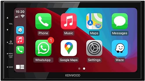 Kenwood DDX26BT Double DIN SiriusXM Ready Bluetooth In-Dash DVD/CD/AM/FM Car Stereo Receiver w/ 6.2
