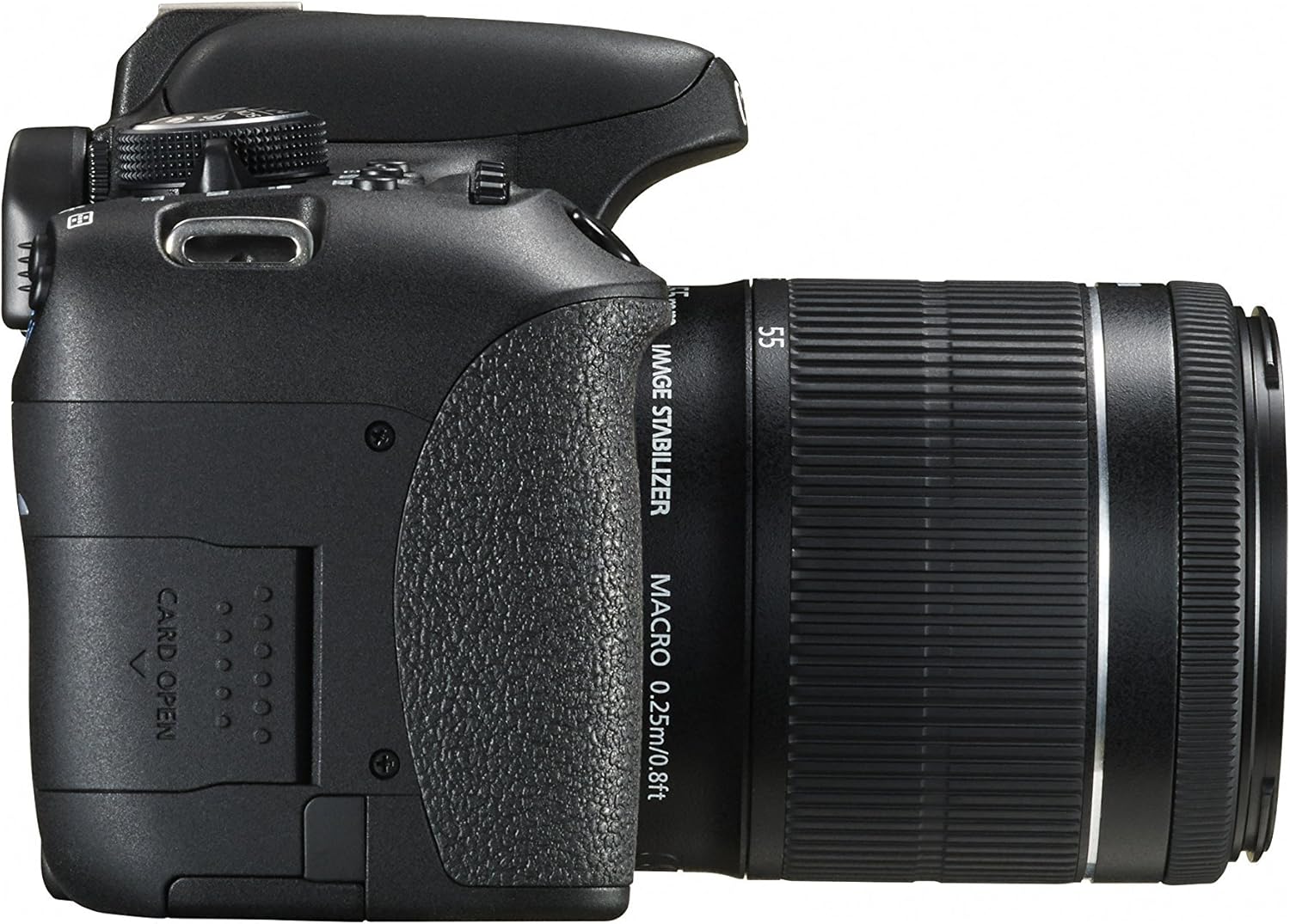 Canon EOS Rebel T6i Digital SLR with EF-S 18-55mm IS STM Lens - Wi-Fi Enabled (Renewed) With 2 Year Warranty