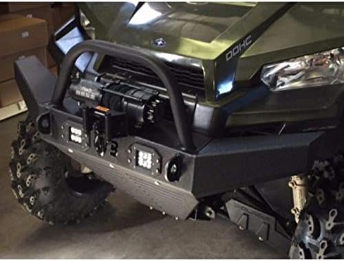 Front Winch Bumper w/ LED Lights for Polaris Ranger Mid Size