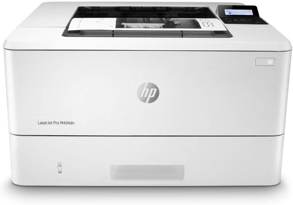 HP Laserjet Pro M404dn Monochrome Laser Printer with Built-in Ethernet & Double-Sided Printing, Amazon Dash Replenishment Ready (W1A53A) (Renewed)