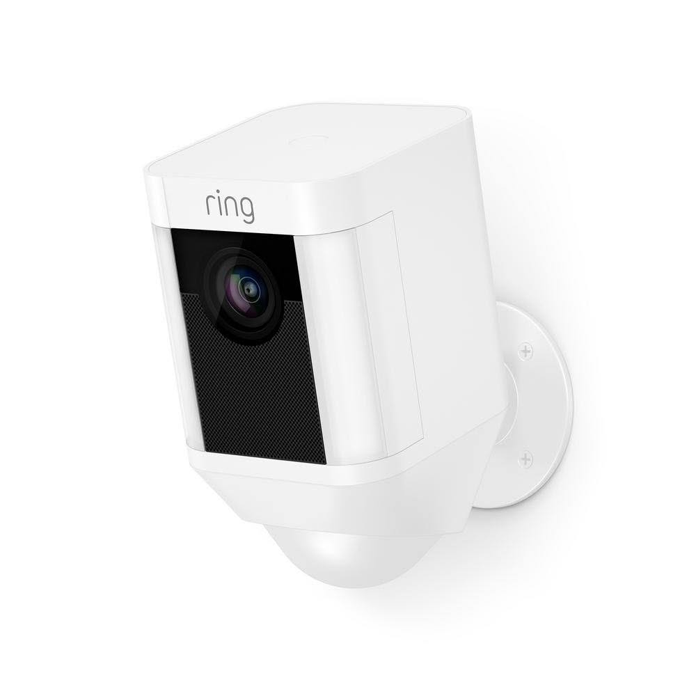 Ring Spotlight Cam Battery HD Security Camera with Built Two-Way Talk and A Siren Alarm Works with Alexa Black / Device Only / 2