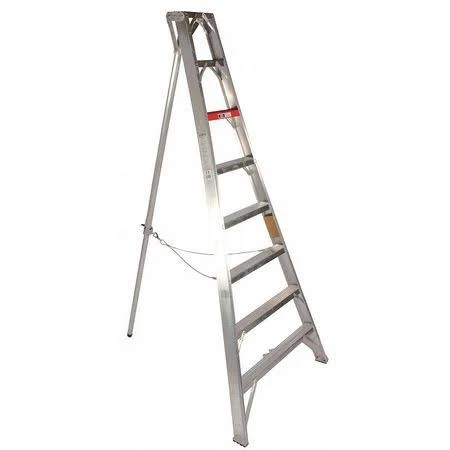 Stokes 1112H 12 ft. Aluminum 300 lb. Capacity Tripod Orchard Stepladder iA