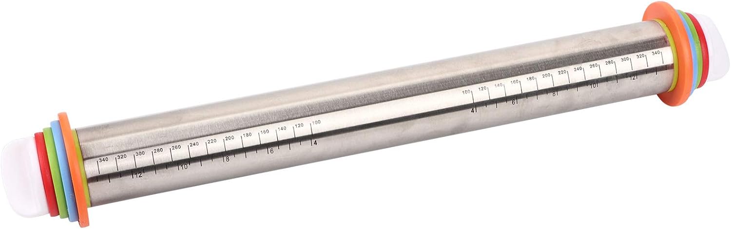 Adjustable Rolling Pins, Pizza Rolling Pin Dough Sheeter, for Home Bakery Baking Kitchen