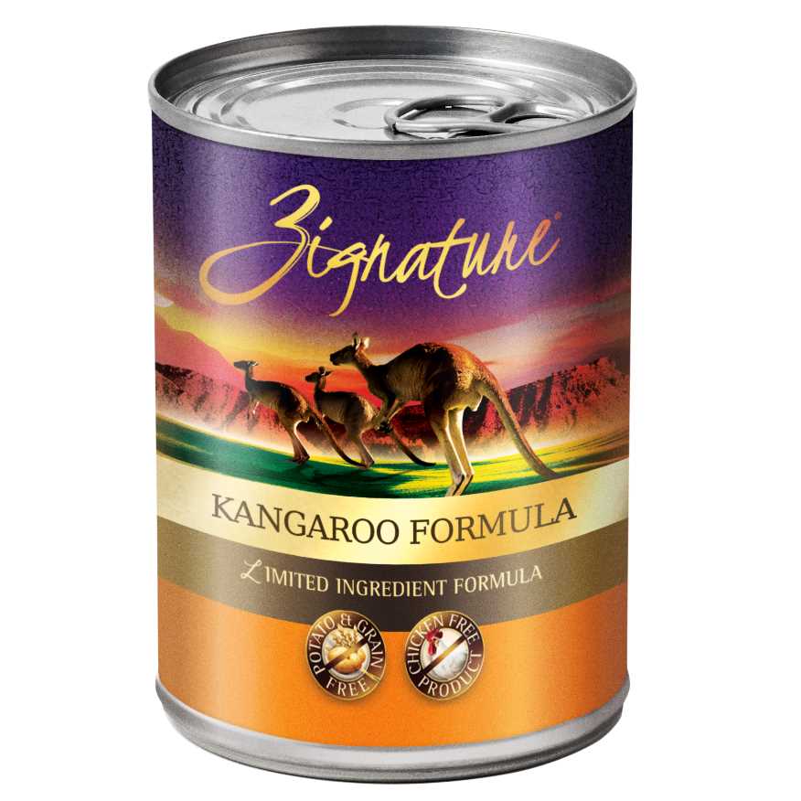Zignature Kangaroo Limited Ingredient Canned Dog Food, 13-oz, 12 ct - Pet Supplies online store