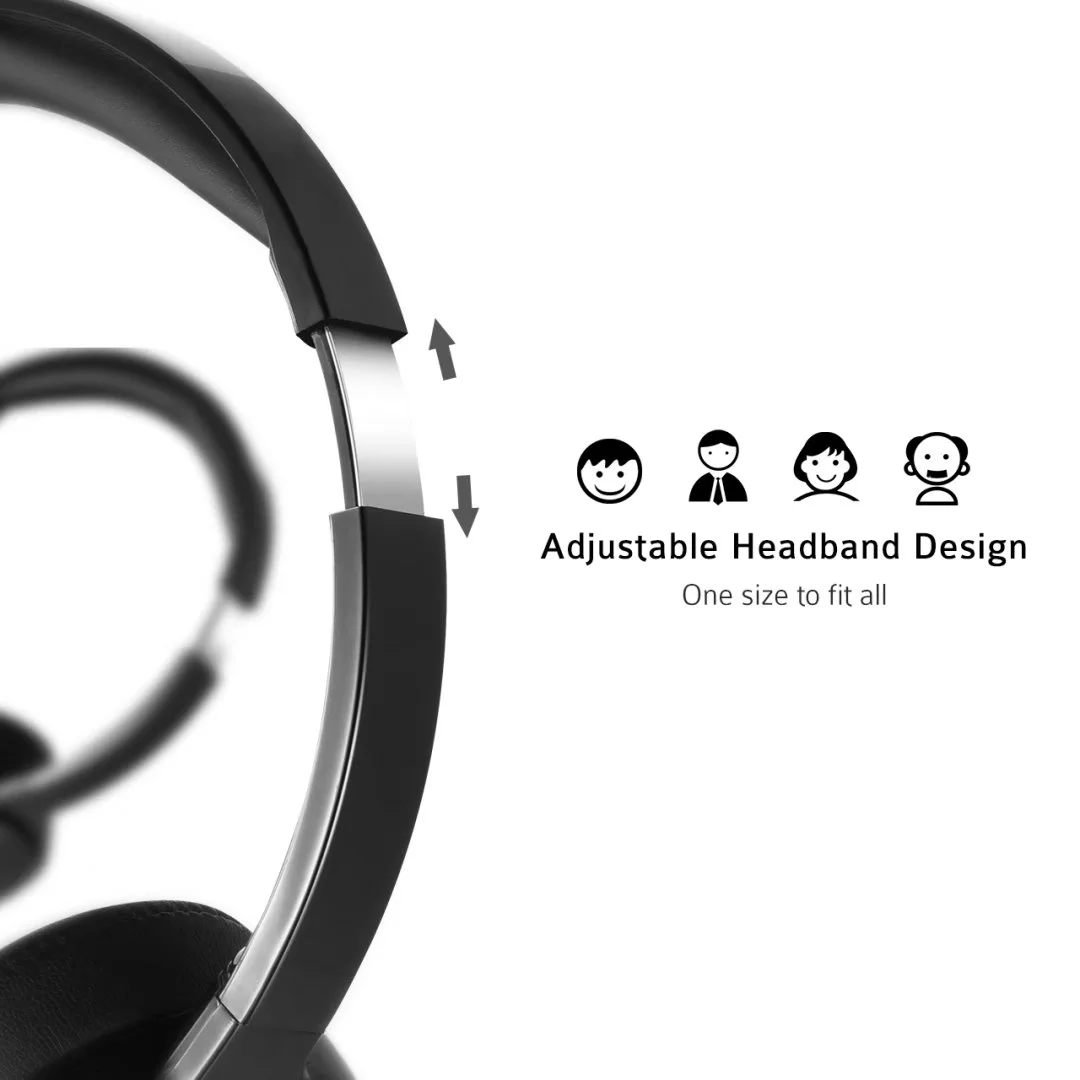 Mpow 071 USB Headset/ 3.5mm Computer Headset with Microphone Noise Cancelling, Lightweight PC Headset Wired Headphones, Business Headset for Skype, Webinar, Cell Phone, Call Center