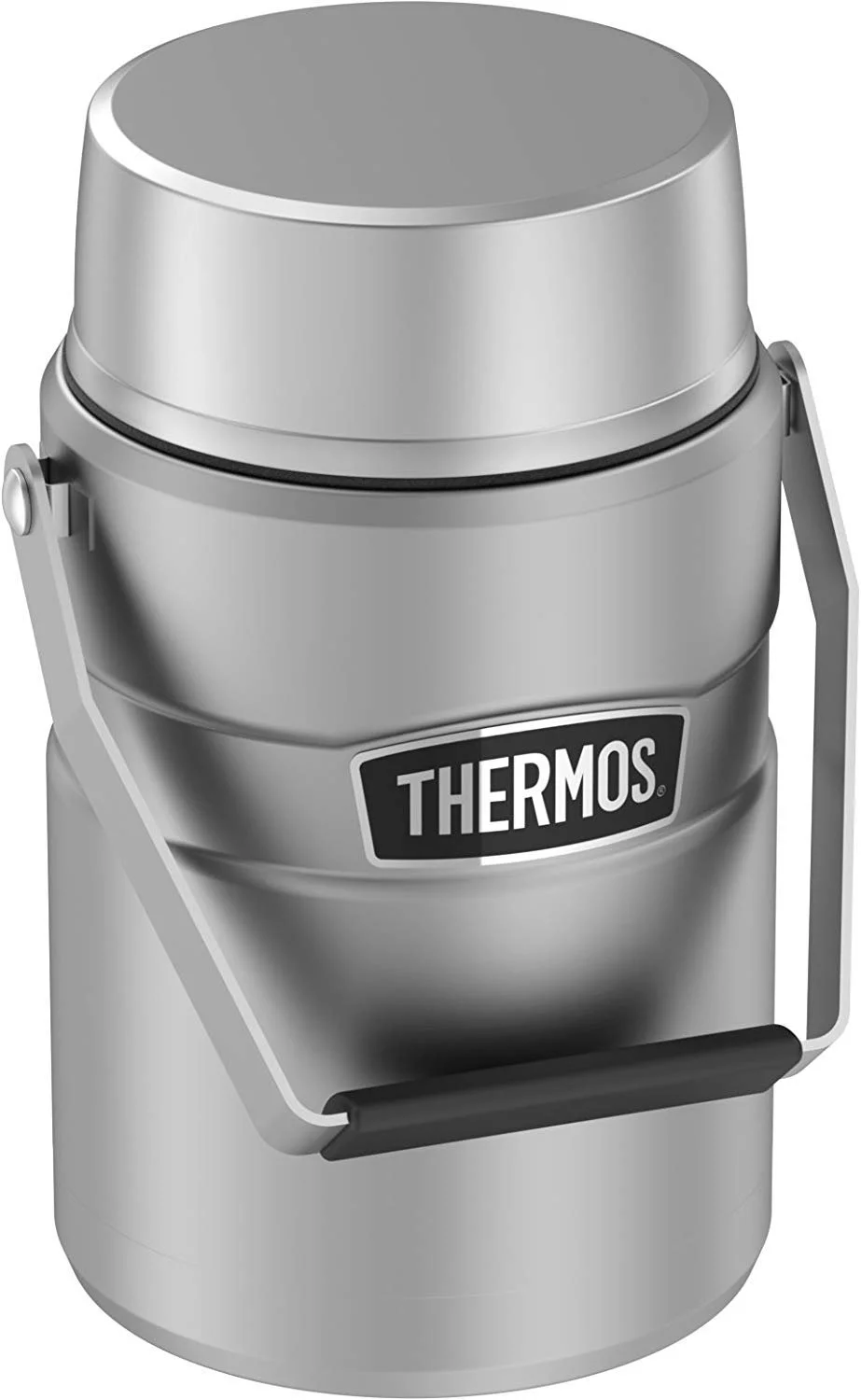 Thermos Stainless King 47 Ounce Vacuum Insulated Food Jar with 2 Inserts, Stainless Steel