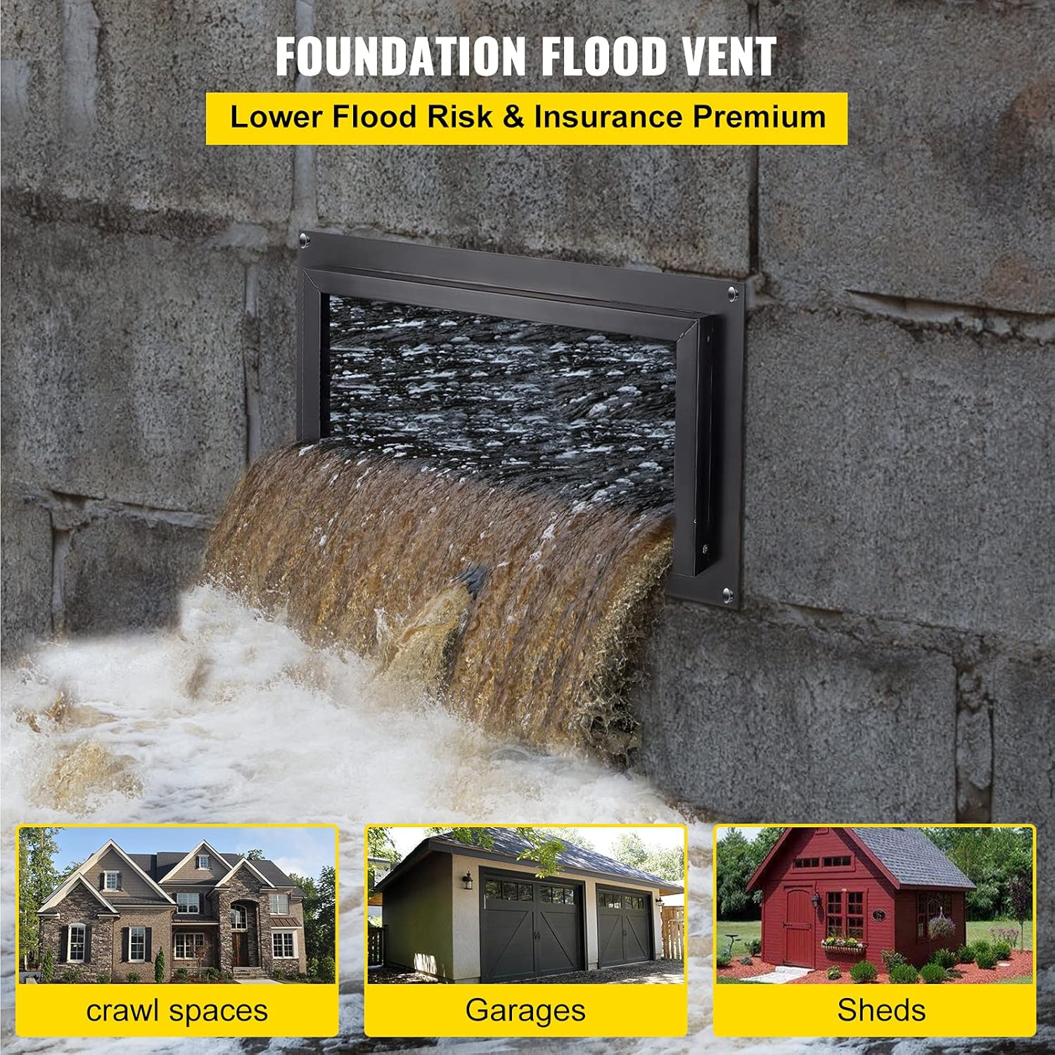 VEVOR Foundation Flood Vent, 8