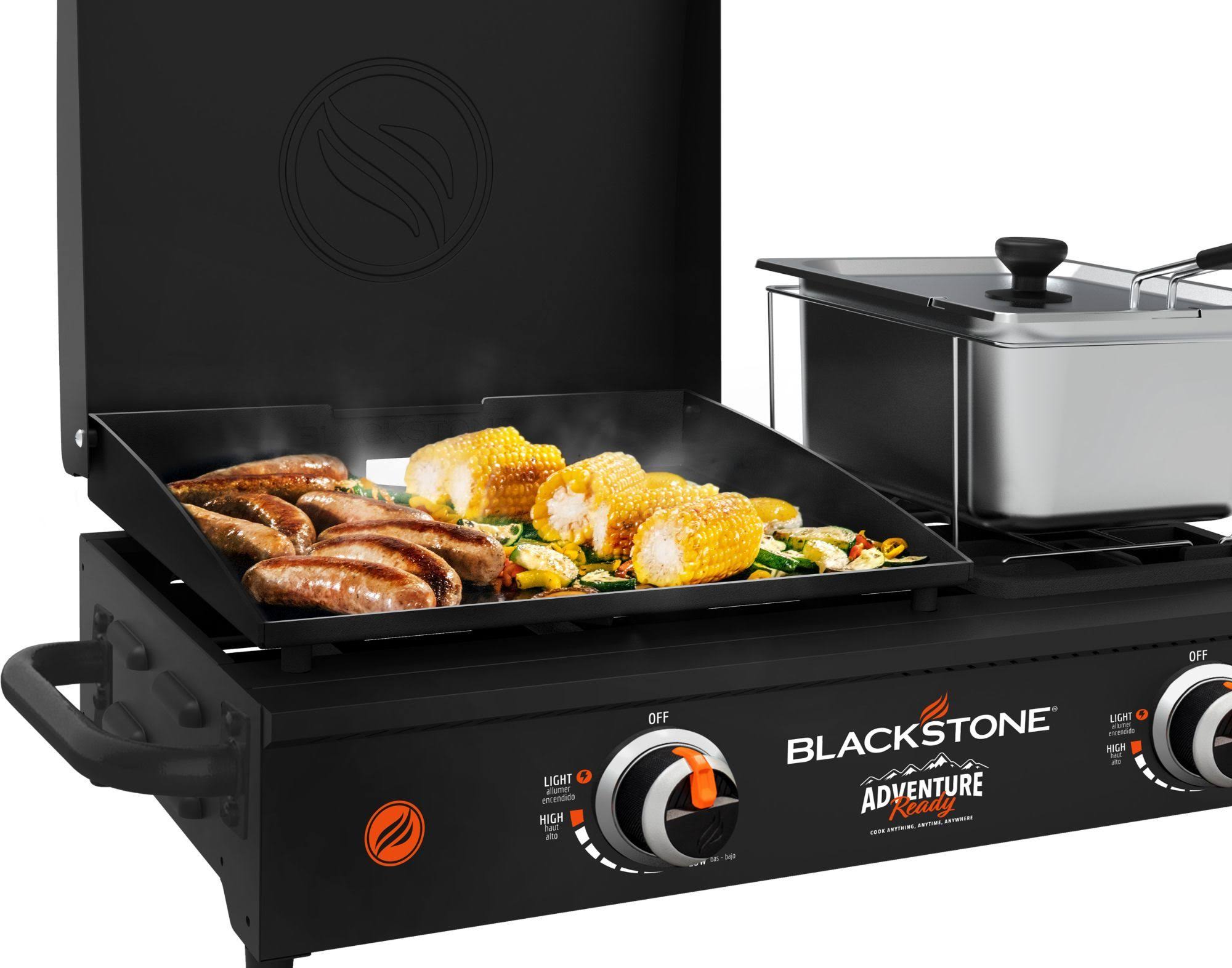 Blackstone 1859 Adventure Ready 17x22 Tabletop Griddle Combo with Fryer