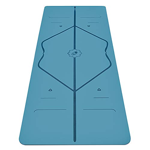 Liforme Travel Yoga mat – Patented Alignment System, Warrior-Like Grip, Non-Slip, Eco-Friendly, Ultra-Lightweight and Sweat Resistant, Made with Natural Rubber