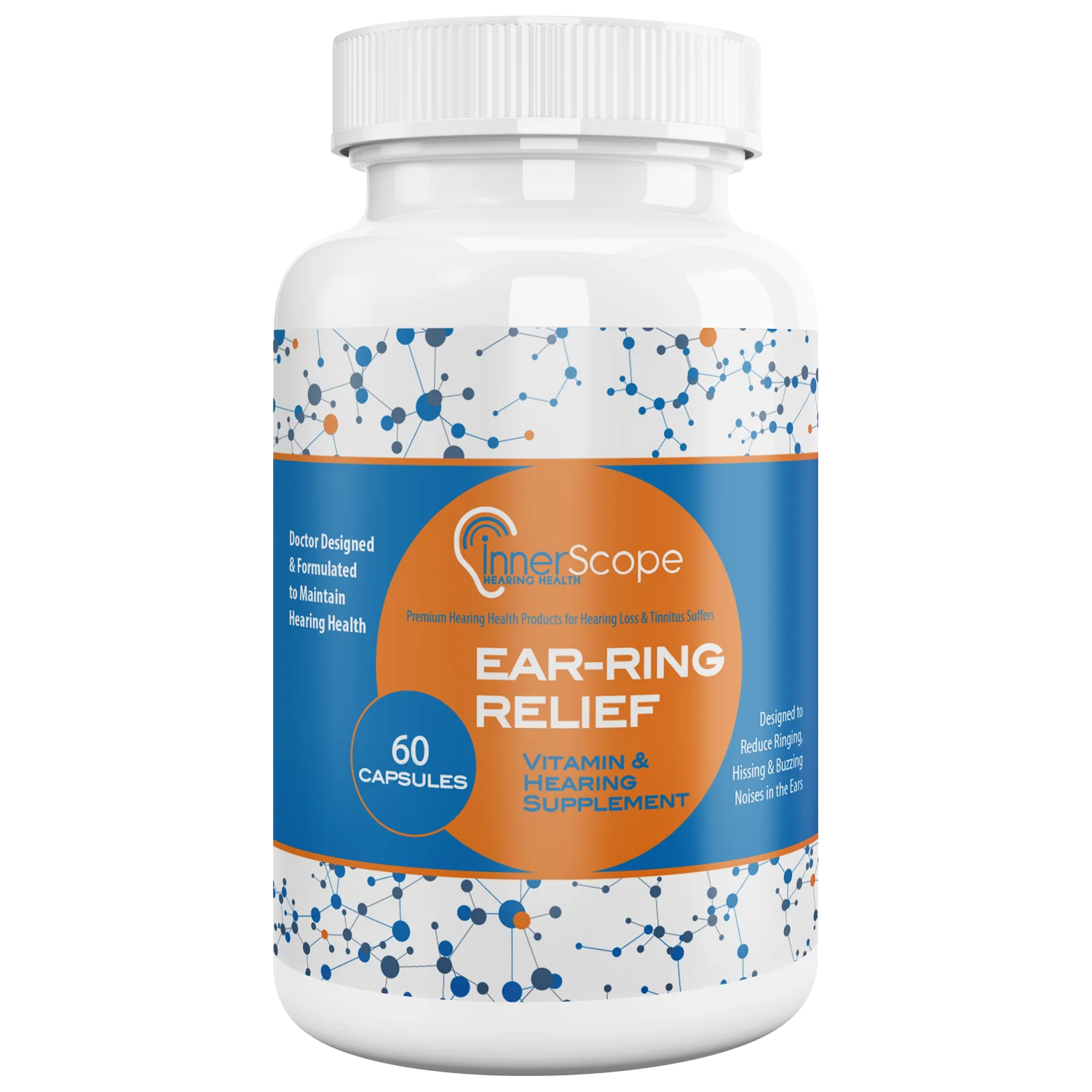 Ear-Ring Relief - Doctor Designed & Formulated to Reduce Ringing, Hissing, Buzzing Noises in the Ears