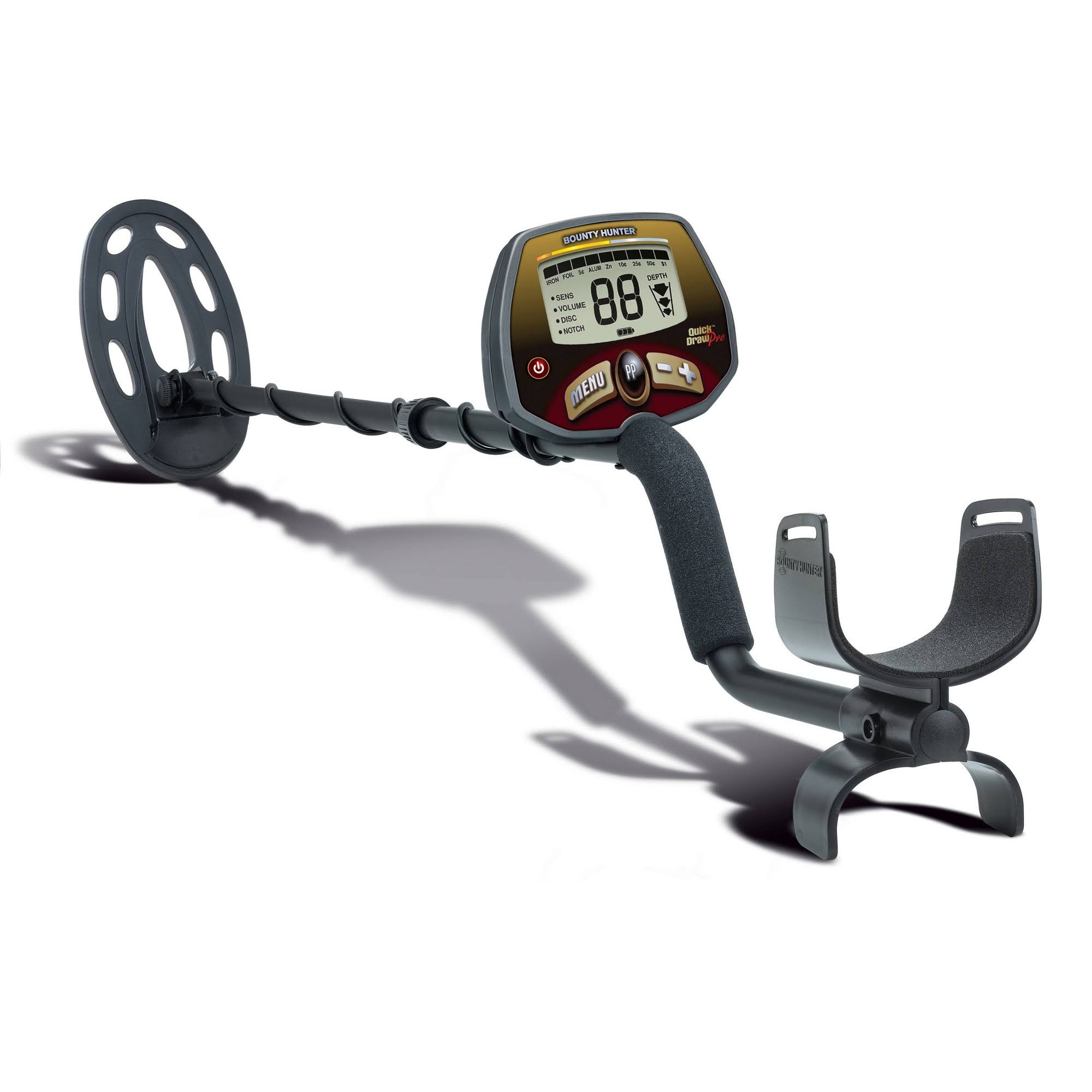 Bounty Hunter Quick Draw Pro Metal Detector with Pinpointer - Black