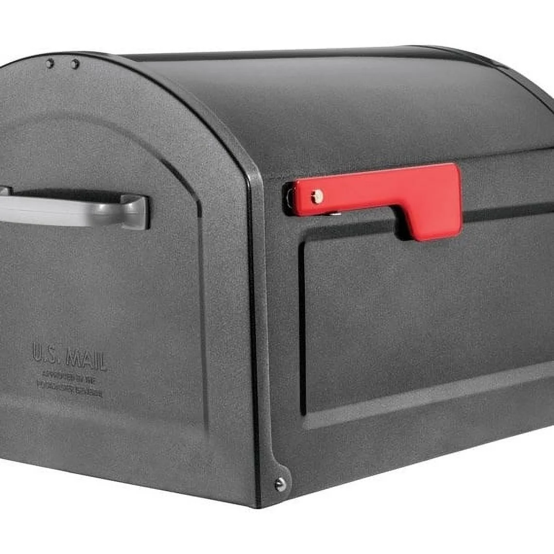 Architectural Mailboxes 5007262 12 x 14 x 18.3 in. Centennial Galvanized Steel Post Mounted Mailbox, Pewter