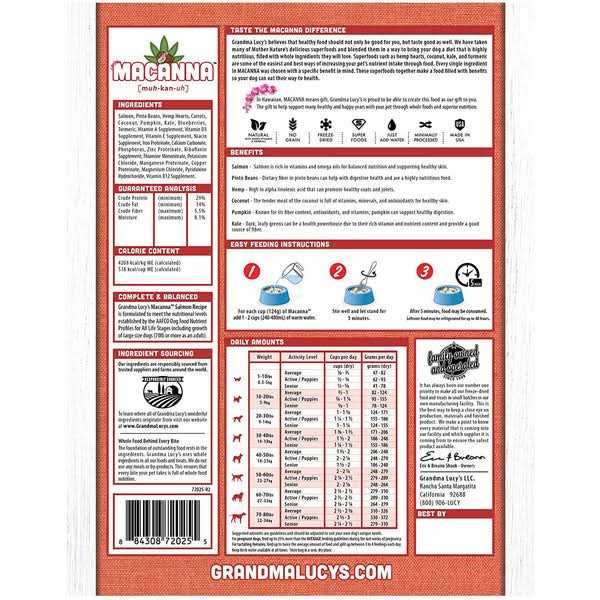 Grandma Lucy's Grain Free Macanna Salmon Freeze Dried Dog Food - Pet Supplies online store