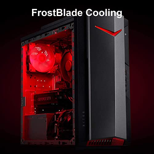 acer Nitro Gaming Desktop, 2023, Intel Core i5-12400F 6-Core 4.4GHz, NVIDIA GeForce GTX 1650 4GB GDDR6, 16GB DDR4, 512GB SSD, Windows 10 Home, Wi-Fi 6E, Bluetooth 5, 1xHDMI, 1xDP, 7xUSB, Black