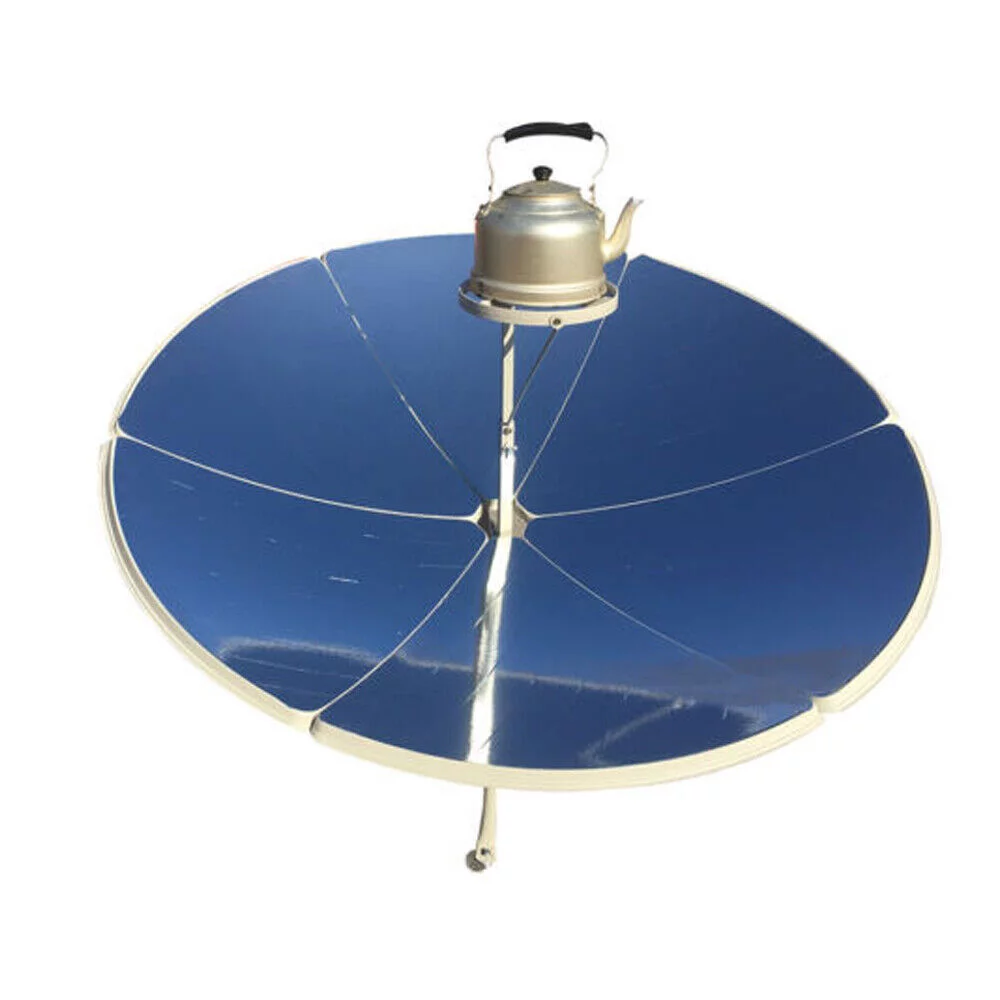 1800W Parabolic Solar Cooker High Efficiency Outdoor Camping Sun Oven 700-1000°C